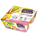 CHARLES & ALICE Apple Rhubarb Fruit Specialty 4x97g