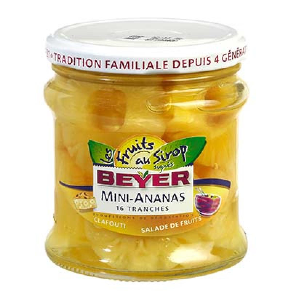 BEYER Mini-Piña en almíbar 290 g