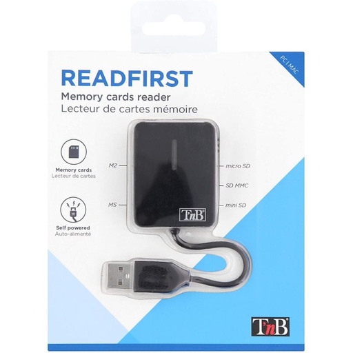 [3303170069875] T'NB Readfirst Lecteur De Carte Mémoire Externe Usb 2.0 Noir