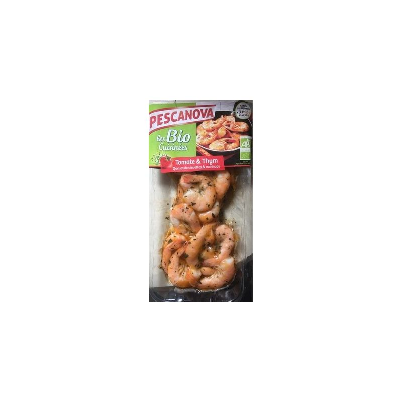 PESCANOVA Colas de Gambas Bio Tomate Tomillo 200 g