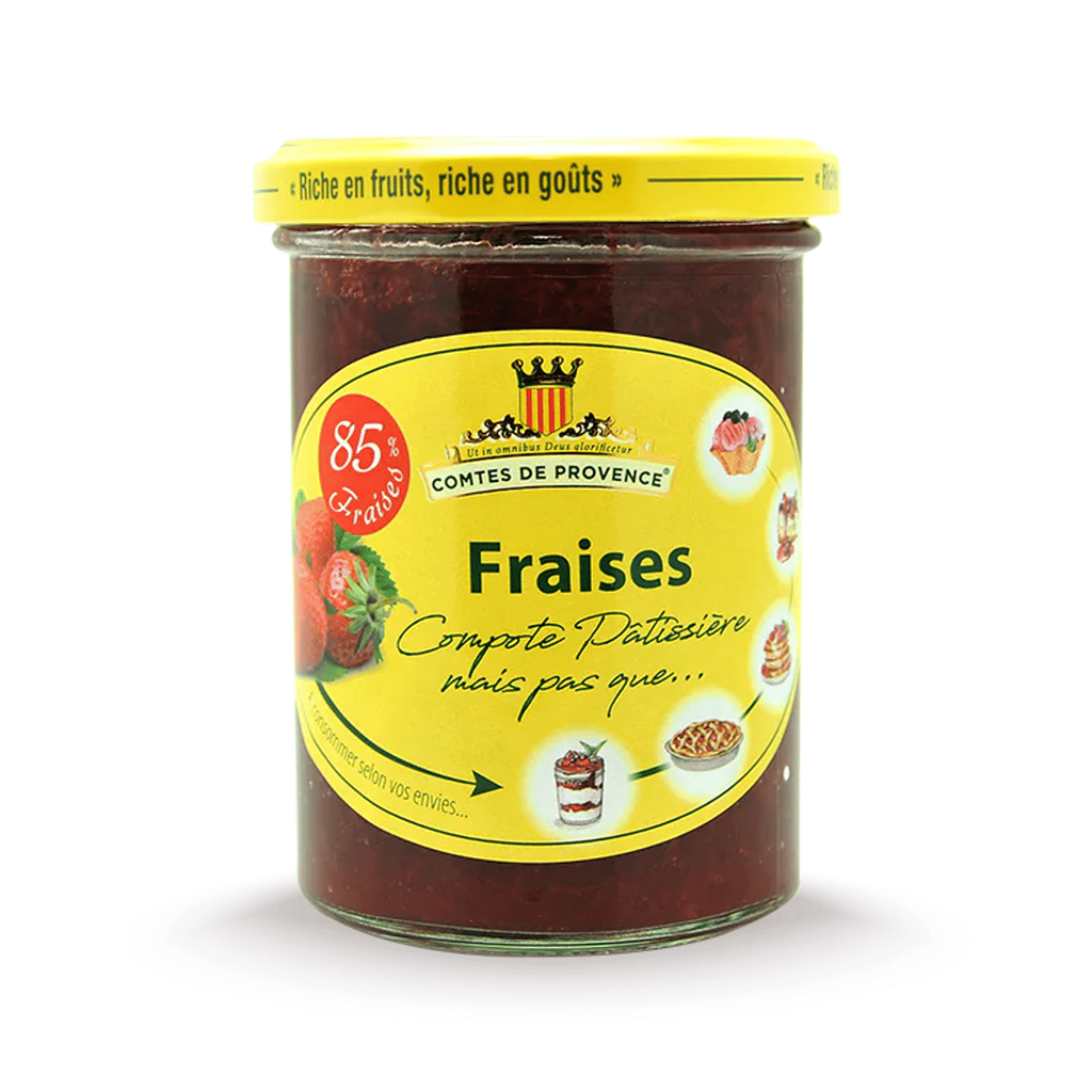 COMTES DE PROVENCE (AGRO'NOVAE) Compote de Fraises 420 g
