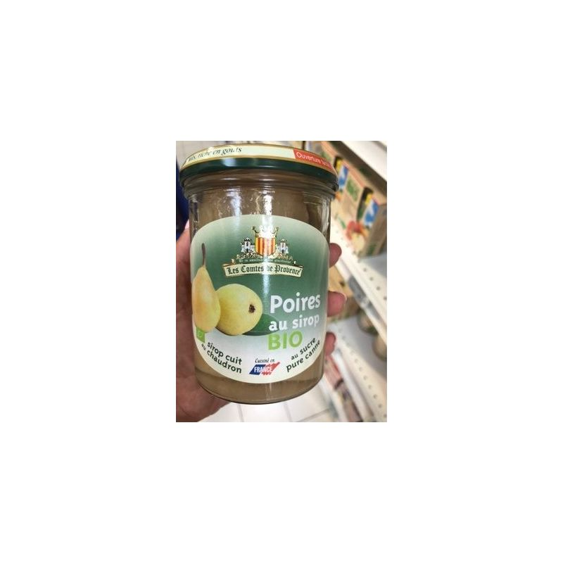 LES COMTES DE PROVENCE Poires Au Sirop Bio 380 g