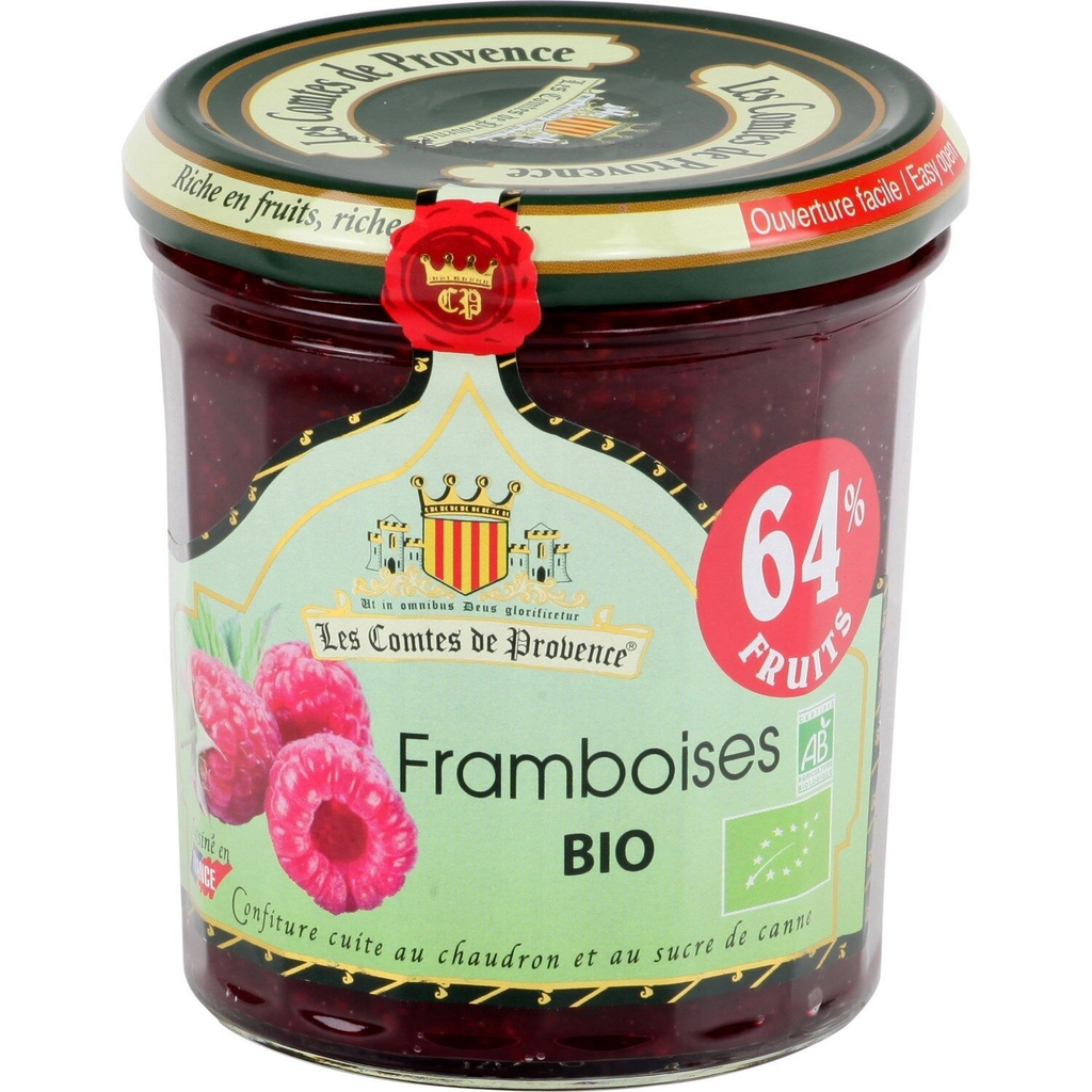 LES COMTES DE PROVENCE Organic Raspberry Jam 350 g
