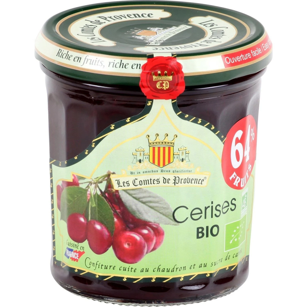 LES COMTES DE PROVENCE Compota de cereja bio 350 g