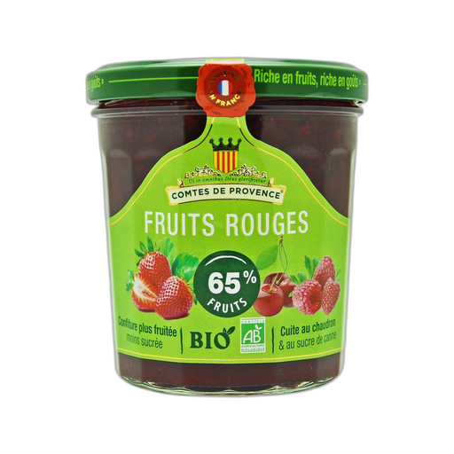 [3324499990190] LES COMTES DE PROVENCE Organic Red Fruit Jam 350 g