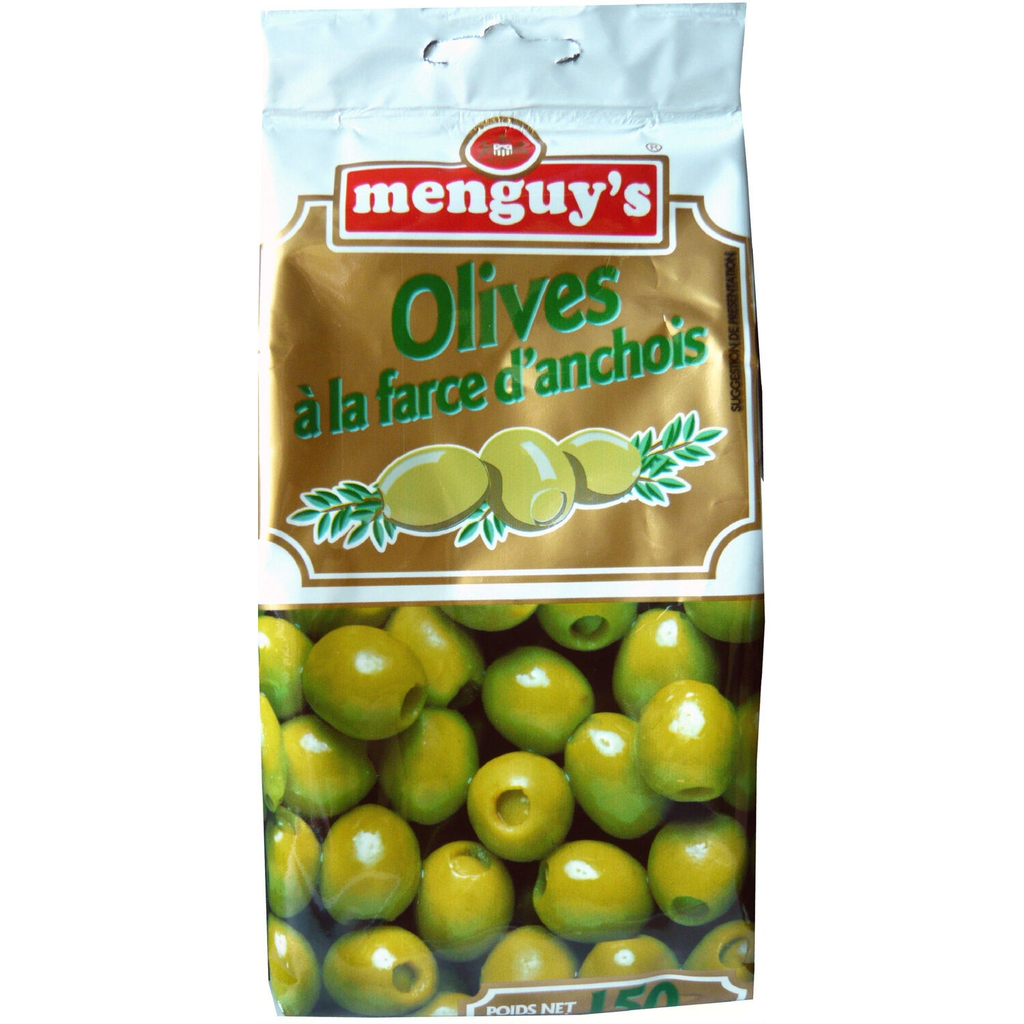 MENGUY'S Aceitunas verdes rellenas de anchoa 150 g