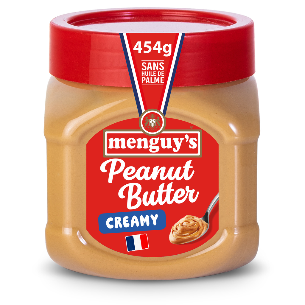MENGUY'S Mantequilla de Cacahuete Creamy Sin Aceite de Palma 454 g