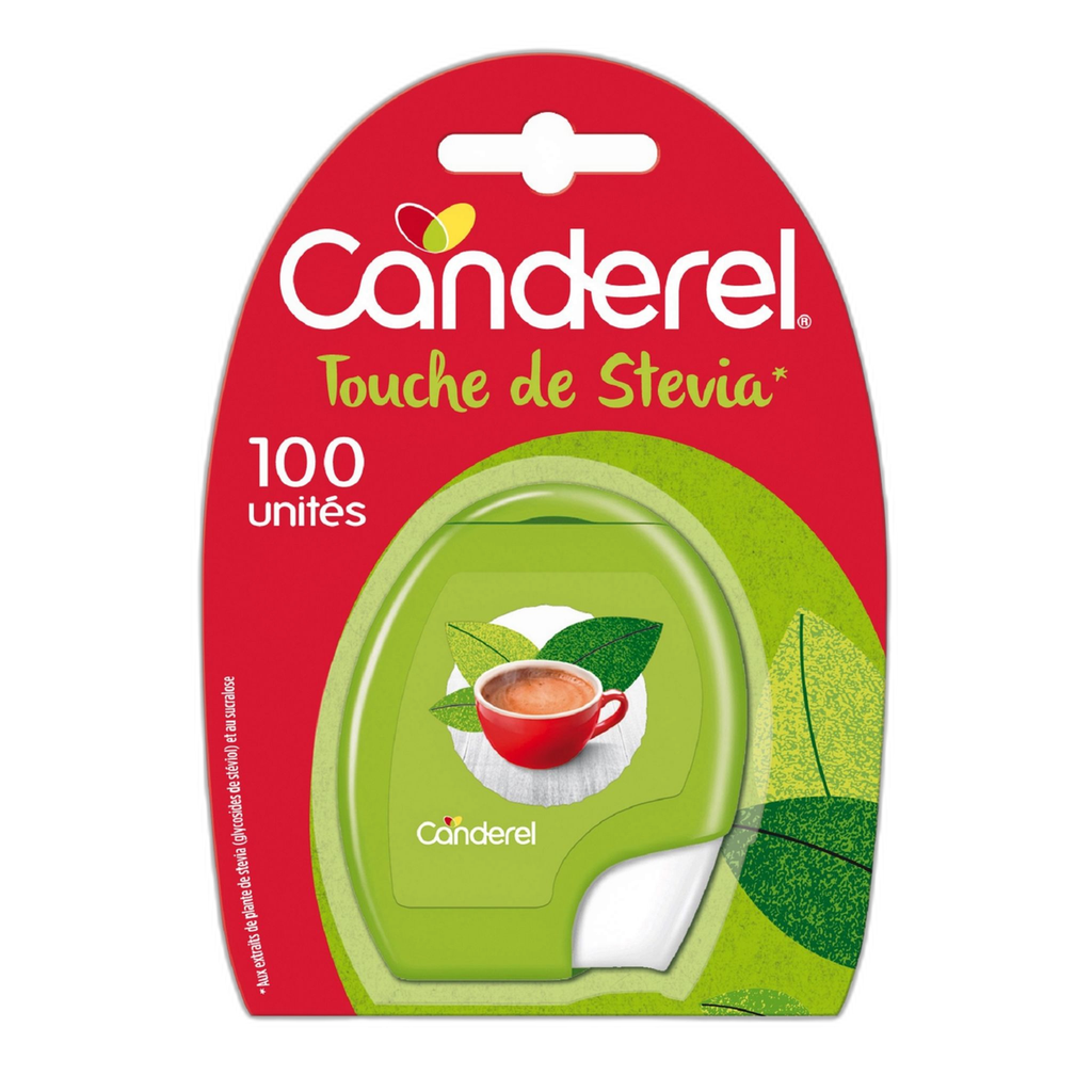 Canderel Stevia Édulcorant Distributeur 100 Unités 8.5G
