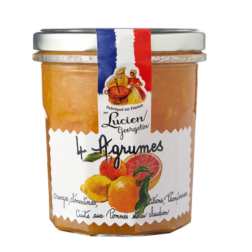 [3330720251091] LUCIEN GEORGELIN 4 Citrus Fruit Spread with Apples Cooked in a Cauldron 320 g