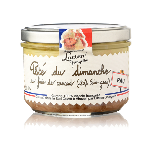 [3330720650078] LUCIEN GEORGELIN Paté del domingo con foie gras de pato 200 g