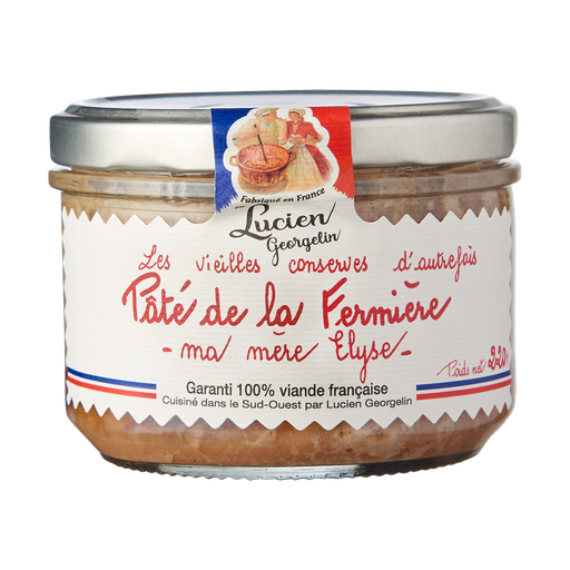 [3330720650092] LUCIEN GEORGELIN Pâté de la fermière les vieilles conserves d'autrefois 220 g
