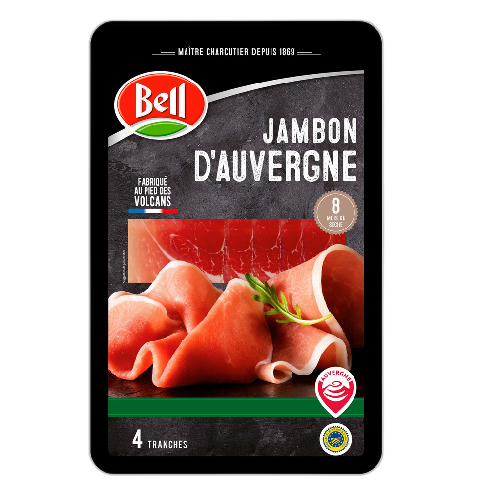 BELL Jamón seco de Auvernia IGP 4 lonchas 80 g