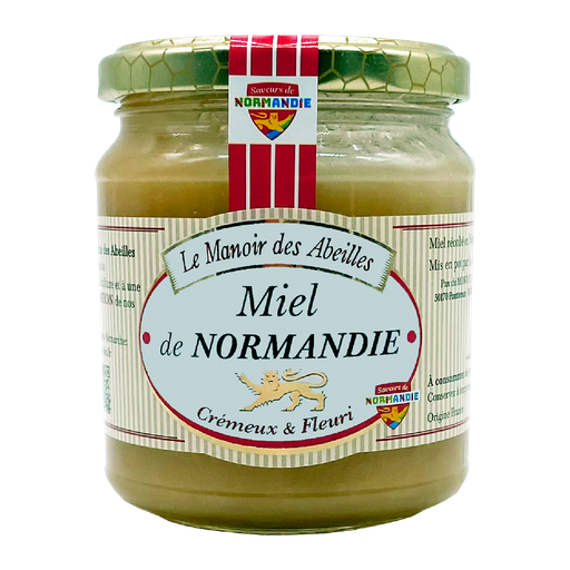 [3335440135225] LE MANOIR DES ABEILLES Miel de Normandía cremosa y floral 350 g