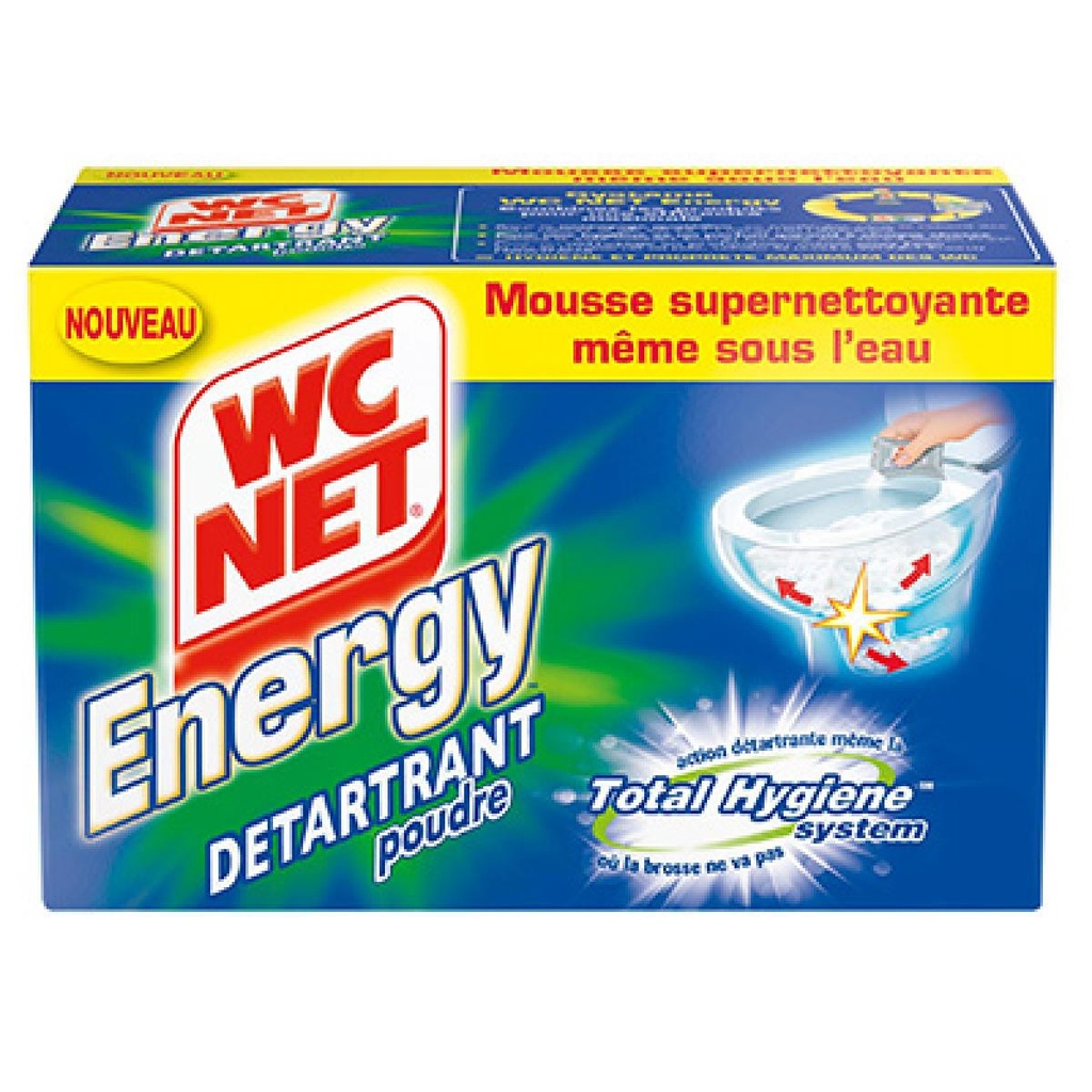 Wc Net Détartrant Total Hygiene System : Les 6 Sachets De 60 G