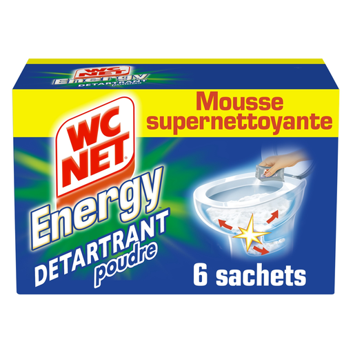 [3346027003059] WC NET Energy Descaling Toilet Powder, 6 sachets of 60 g