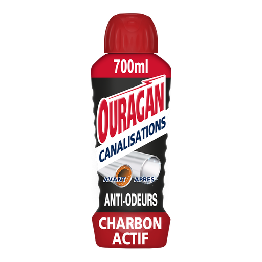 [3346027789984] OURAGAN Gel manutenção canalizações ao carvão ativo 700 ml