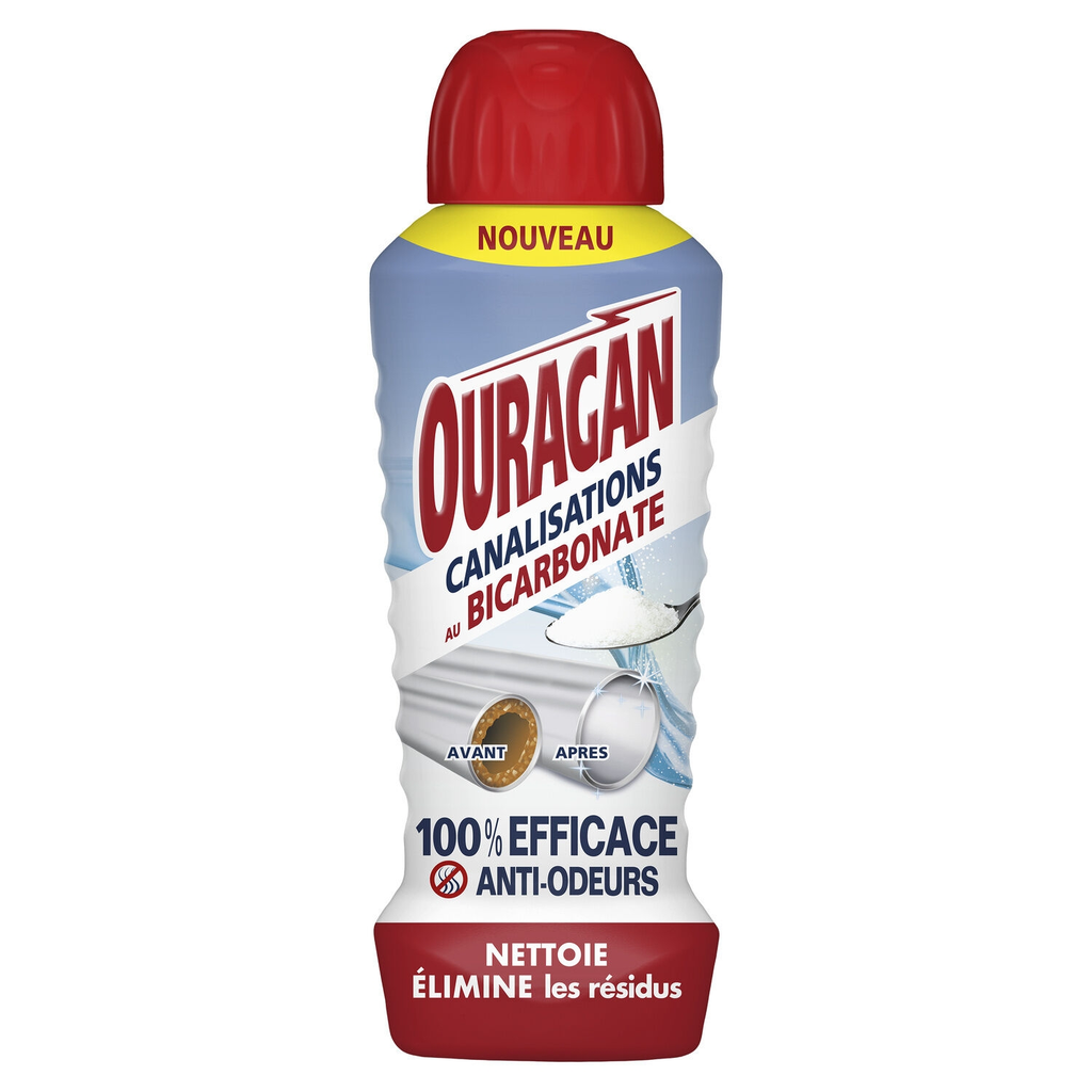 OURAGAN Gel entretien canalisations au bicarbonate 700 ml