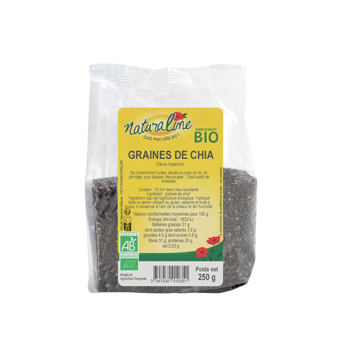 [3347430010351] MOULIN DES MOINES Organic chia seeds 250 g