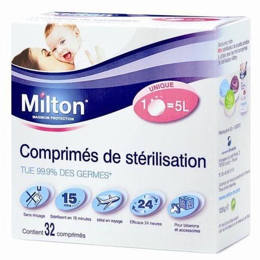 [3361370085569] MILTON Disinfecting Tablets 32 tablets