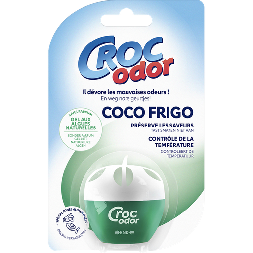 [3362290027271] CROC ODOR Desodorizante em gel Coco para frigorífico com algas naturais 33 g