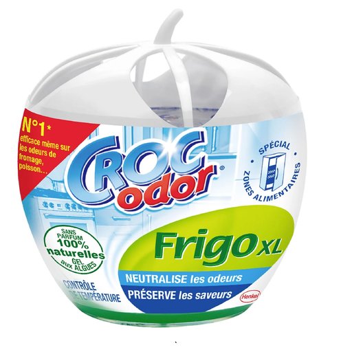 [3362290070307] CROC ODOR Desodorizante frigorífico XL gel algas naturais 140 g
