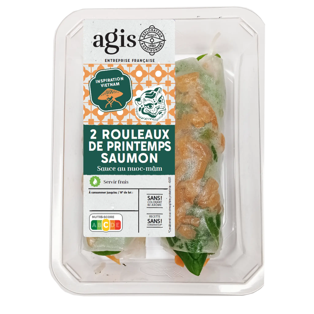 AGIS Salmon Spring Rolls 2 pieces 200g
