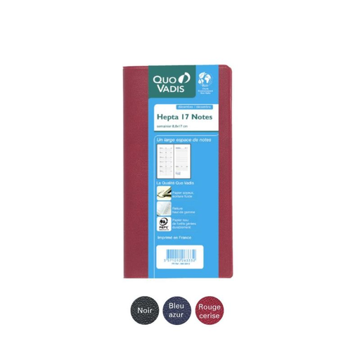 [3371010186525] QUO VADIS Nevada diary 9 x 17 cm