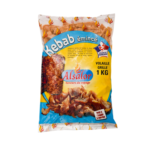 [3371570006431] ALSALOR Tiras de Kebab de Pollo Asado 1 kg