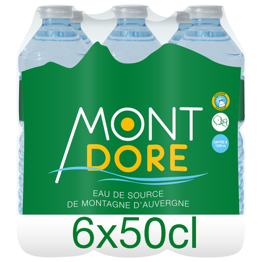 [3375830002065] MONT DORE Água de nascente de montanha de Auvergne 6 x 50 cl