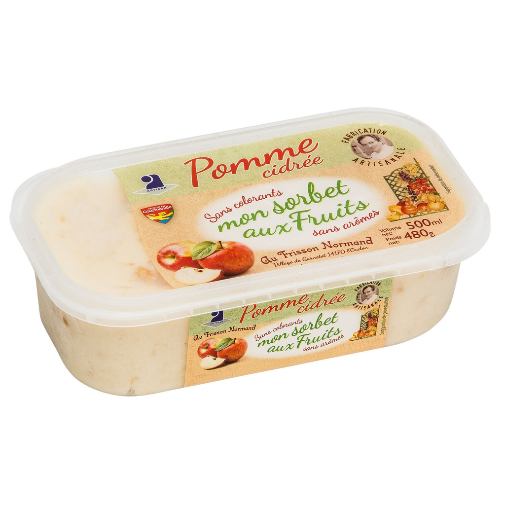 AU FRISSON NORMAND Sorbet pomme cidrée 480 g