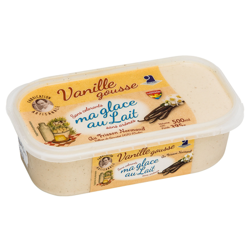 [3377792222222] AU FRISSON NORMAND Vanilla Bean Ice Cream 395 g