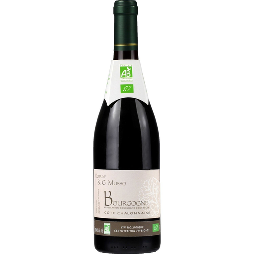 [3379810051609] JEAN & GENO MUSSO Vin rouge bio Bourgogne 75 cl