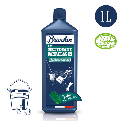 [3383482292734] BRIOCHIN Jacques Tile Cleaner quick drying eucalyptus scent 1 L