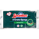 SPONTEX Esponjas abrasivas performance pack de 3