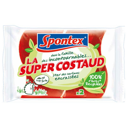[3384123173139] SPONTEX Essentiel Red Scouring Sponge