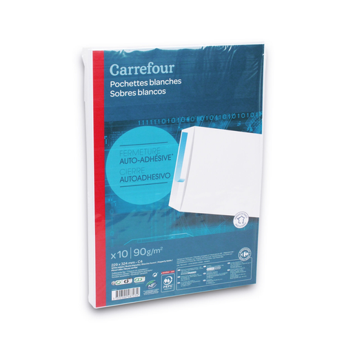 [3390500487034] CARREFOUR Pochette 10 unidades