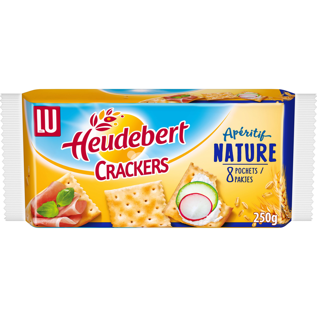 HEUDEBERT Nature cracker aperitif biscuits 250 g