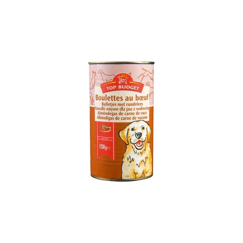 TOP BUDGET Albóndigas en salsa de ternera para perro 1,240 kg