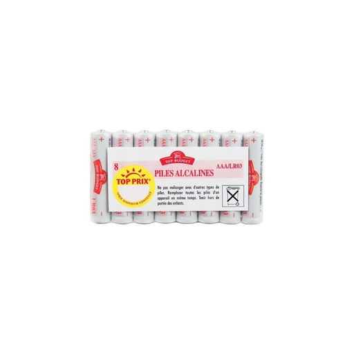 [3410280028071] TOP BUDGET Alkaline Batteries LR03 AAA 8 units