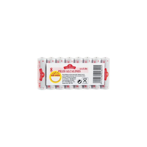 [3410280028095] TOP BUDGET Alkaline Batteries LR6 AA x8