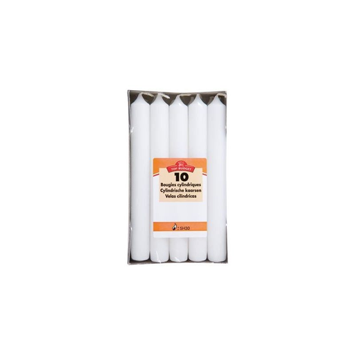 [3410280052472] TOP BUDGET Cylindrical Candles 10