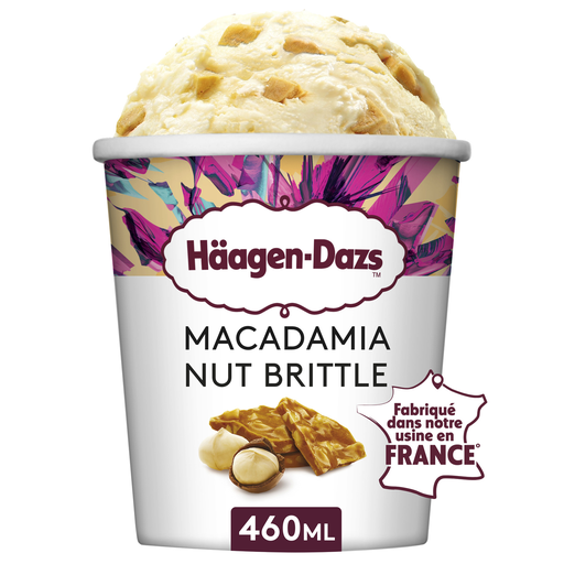 [3415581122015] HAAGEN-DAZS Crème Glacée Vanille Macadamia 400 g
