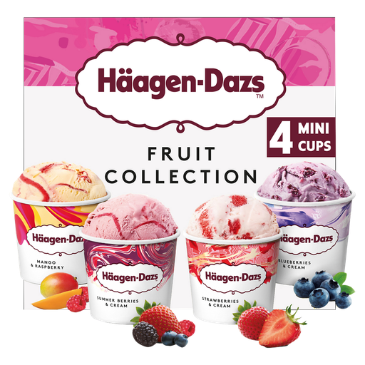 [3415581520712] HAAGEN-DAZS Mini ice cream Fruit collection 326 g