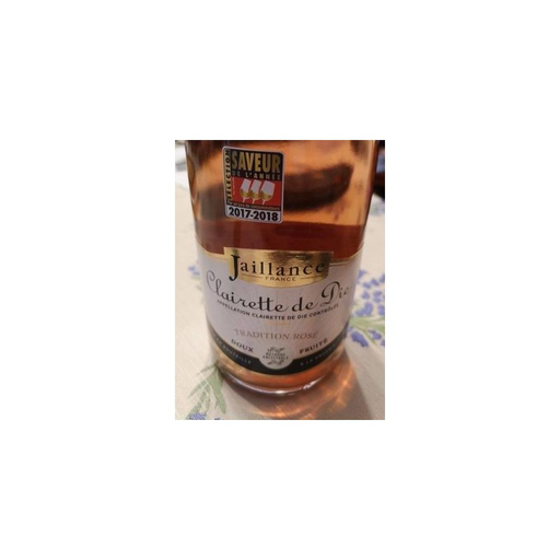 [3416140126024] JAILLANCE Clairette de Die AOP Tradition Brut Rosé 75 cl
