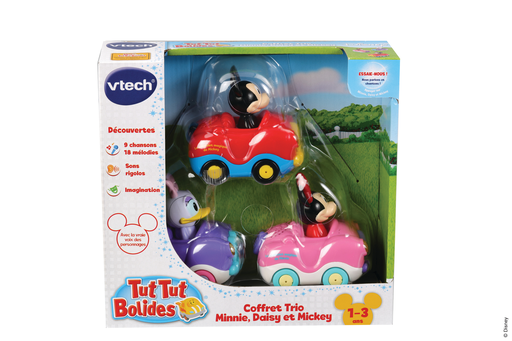 [3417764050757] VTECH Tut Tut Bolides Conjunto Trio Minnie/Mickey (Cabrio Minnie + Cabrio Daisy + Cabrio Mickey)