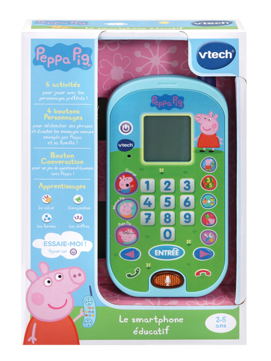 [3417765231056] VTECH Peppa Pig Educational Smartphone the phone