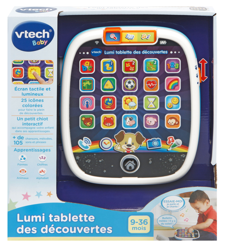 [3417766029058] VTECH Lumi Tablette Découverte Bleu la boîte