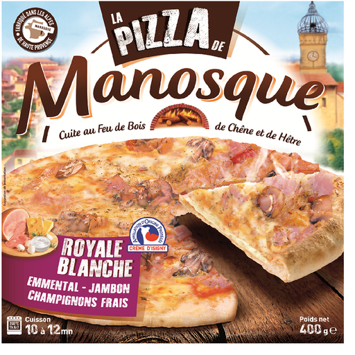 [3424600000470] LA PIZZA DE MANOSQUE Pizza Royale blanche 400 g