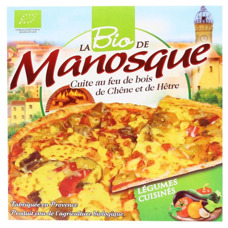 PIZZA DE MANOSQUE Pizza Légumes Bio 380 g