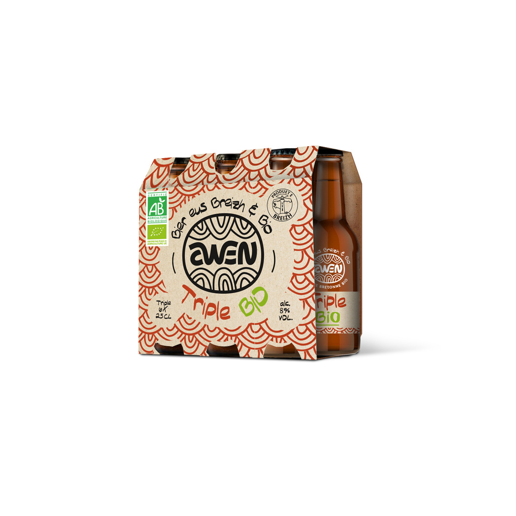 AWEN Organic Triple Blonde Beer 6 x 25 cl